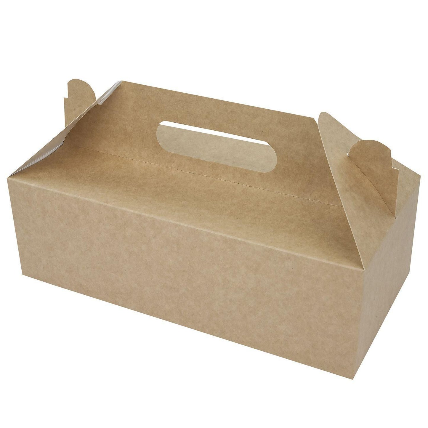 Transportboks 280x140x90 mm Stabelbar med Håndtag Kraft Brun/Hvid,150 stk/krt