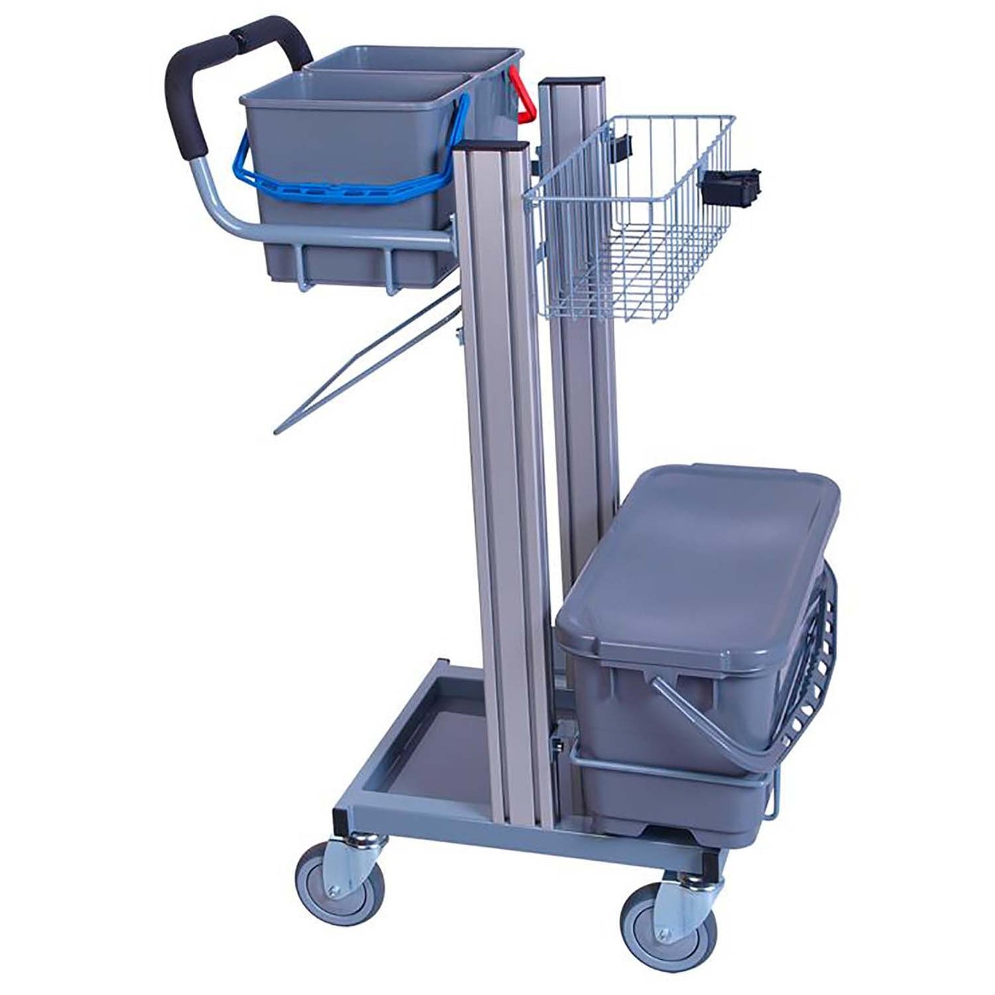 Rengøringsvogn Tina Exclusiv fugtsystem med 2 stk 6 ltr spande og 1 spand,stk