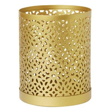 Lysestage Bliss Ø80x100 mm Metal Guld,4 pk x 1 stk/krt