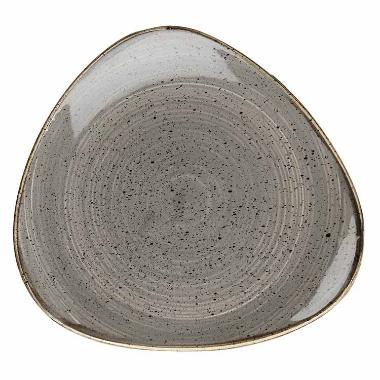 Tallerken Stonecast 31.1 cm Trekant Porcelæn Grå,6 stk/krt