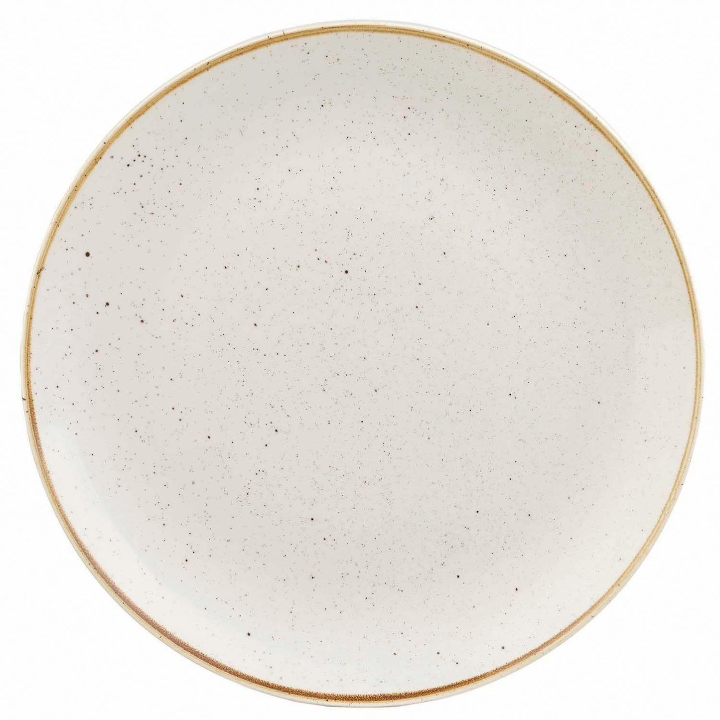 Tallerken Coupe Stonecast Ø16.5 cm Porcelæn Vanilje,12 stk/krt