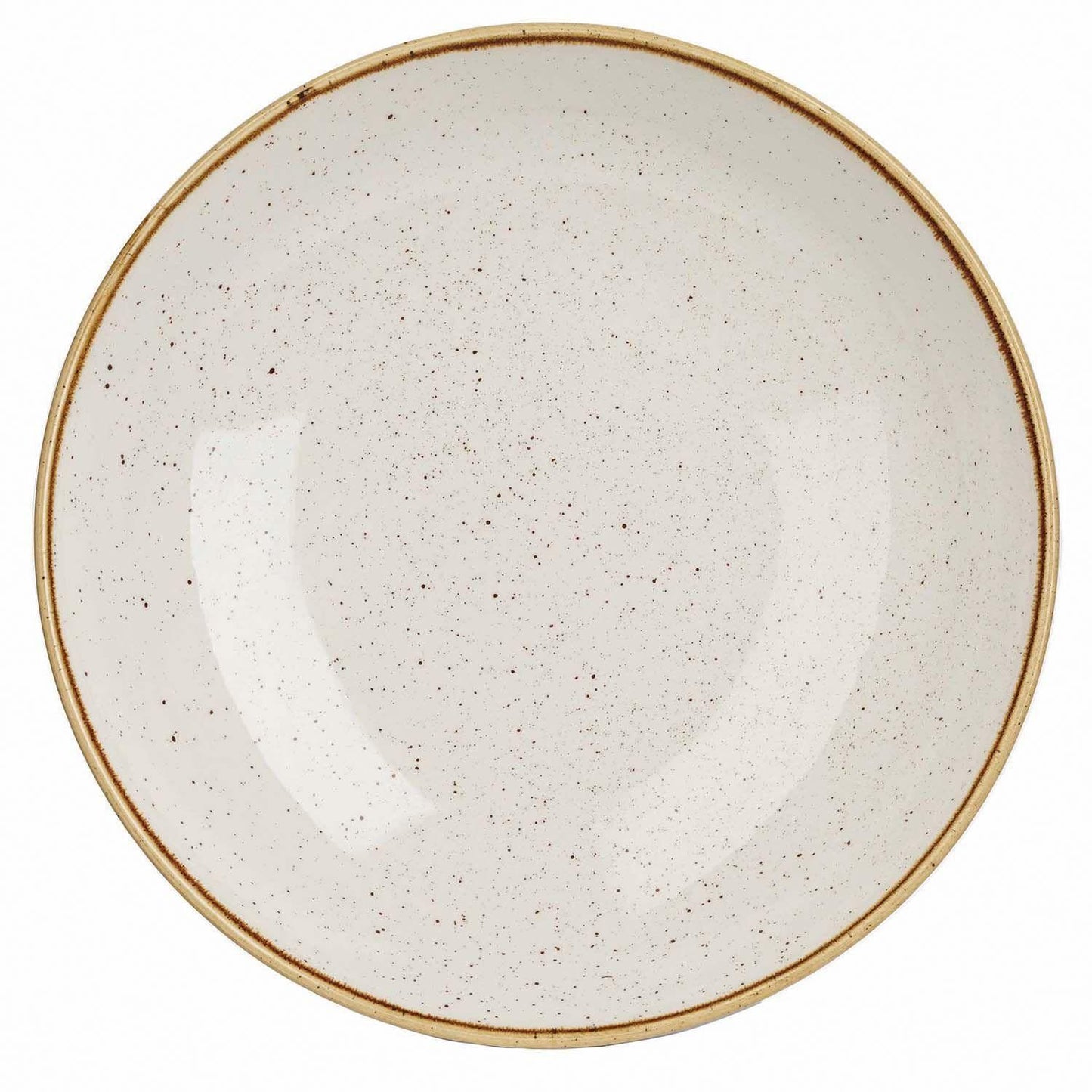 Tallerken Dyb Coupe Stonecast 113.6 cl Ø24.8 cm Porcelæn Vanilje,12 stk/krt