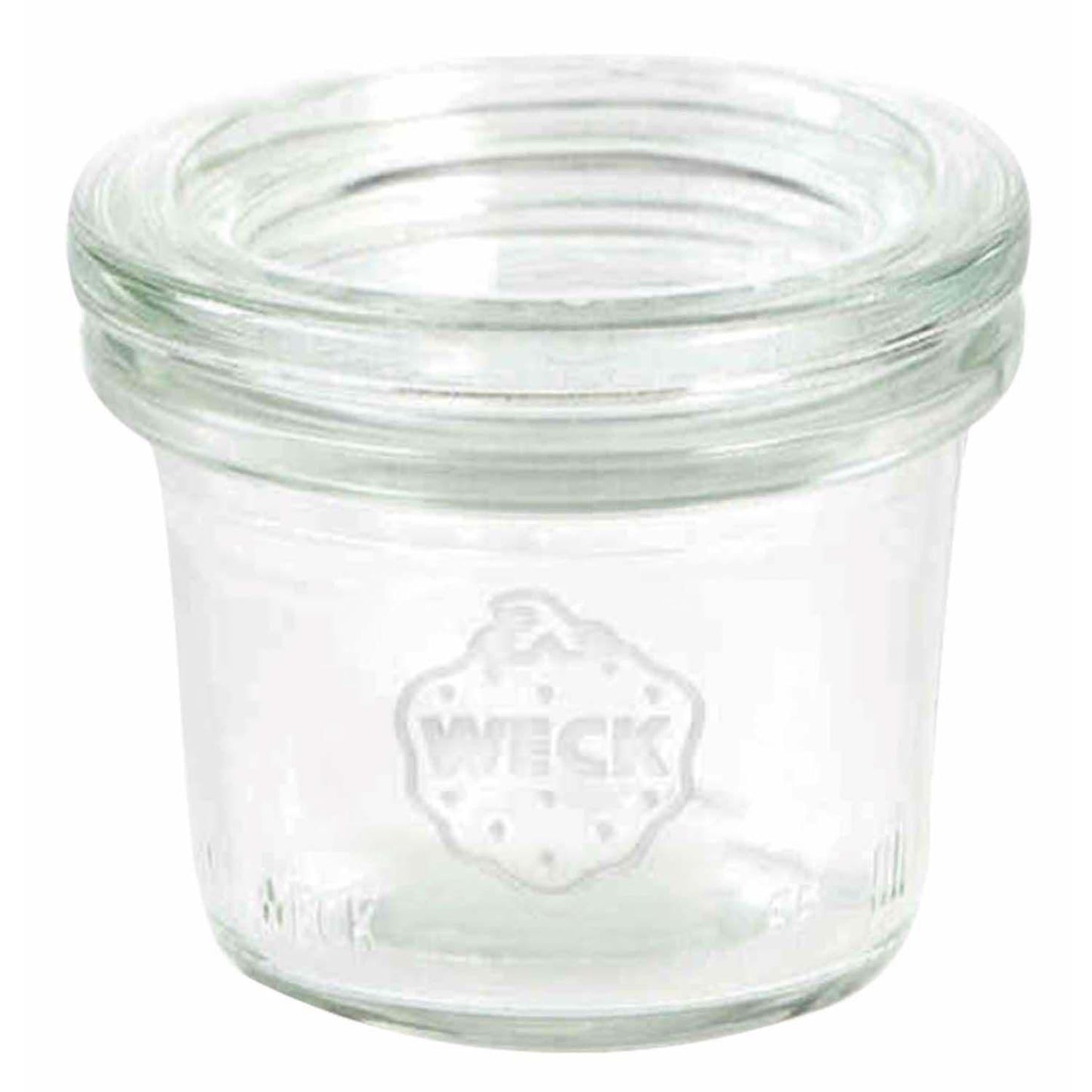 Patentglas Weck 35 ml Ø5.25x3.8 cm med Låg Glas,24 stk/krt