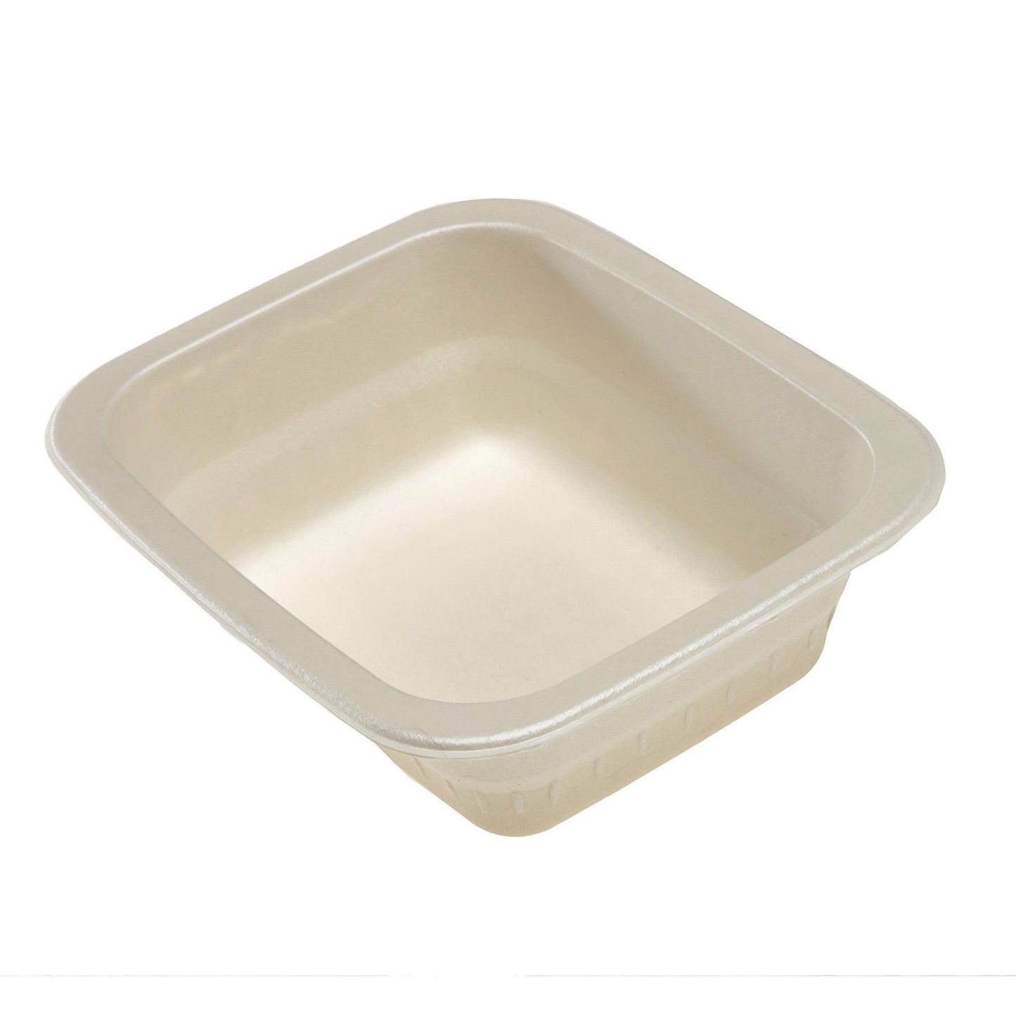 Bakke 1 rum 1/8GN 500 ml 160x130x48 mm træfibermasse bionedbrydelig,870 stk/krt
