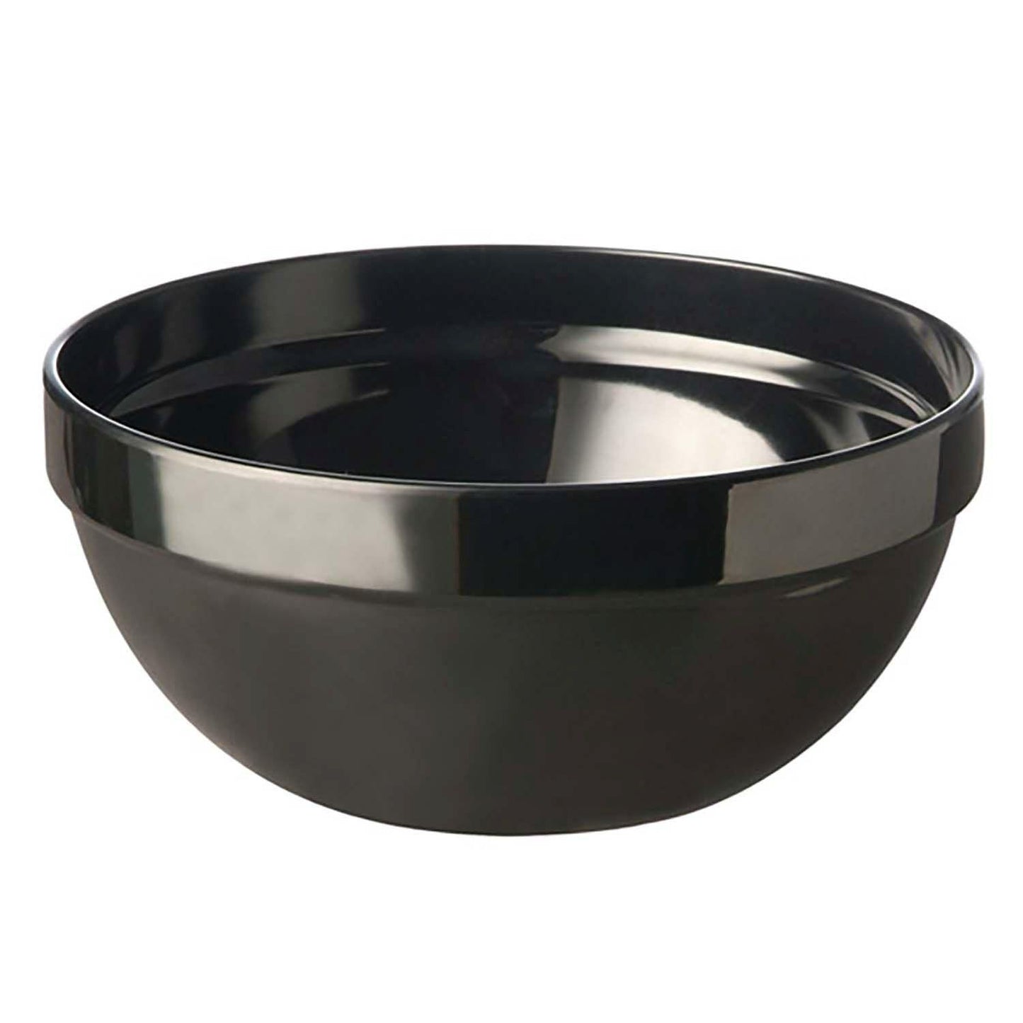 Skål 1.8 ltr Ø20x9.2 cm Melamin Sort,stk