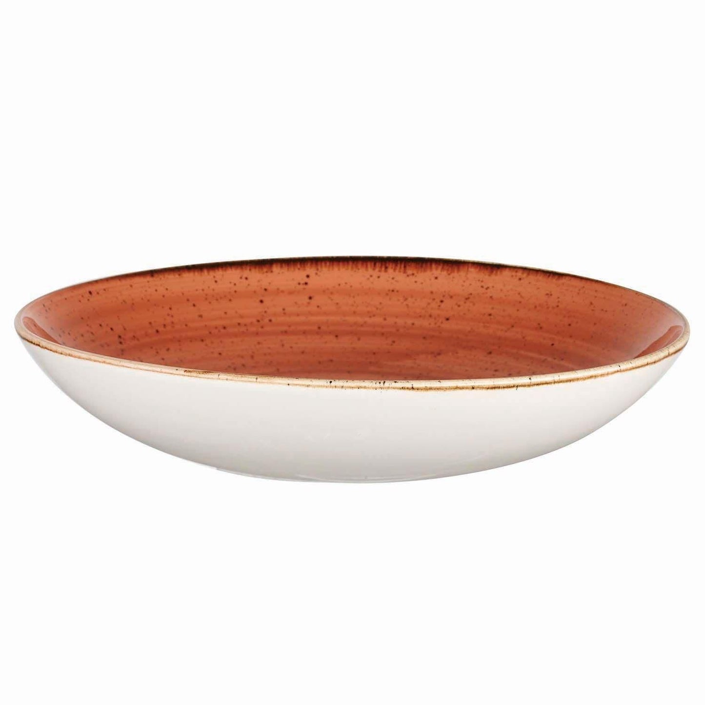 Skål Coupe Stonecast 240 cl Ø31x4.4 cm Porcelæn Orange,6 stk/krt