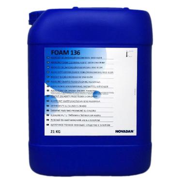 Skumrengøring Foam 136 Alkalisk med Klor Allround 21 kg,21 kg/dnk