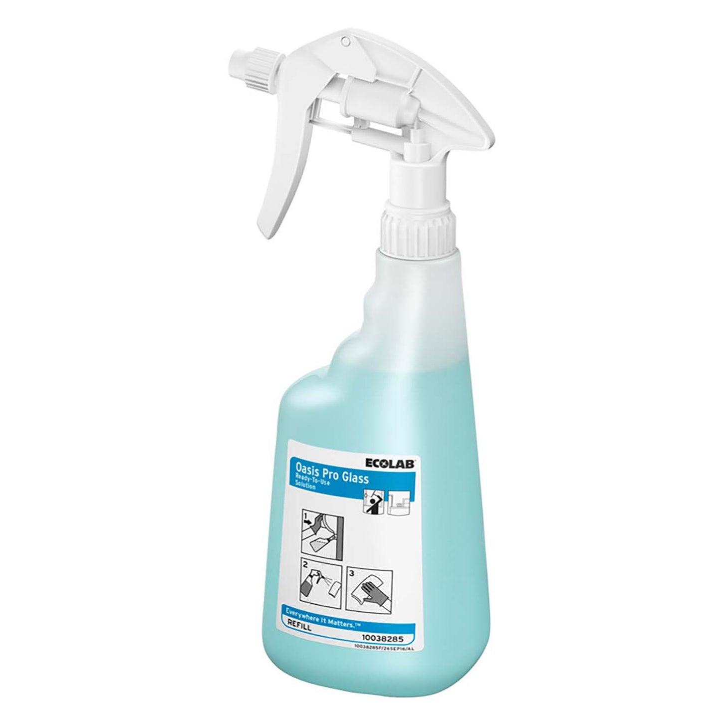Flaske Tom Skum 650ml med Tryk uden Hoved Klar til Oasis Pro Glass,1 fl