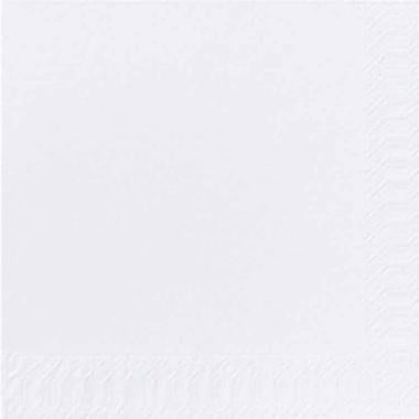 Serviet Duni 33x33 cm 2-lag Hvid,16 pk x 125 stk/krt