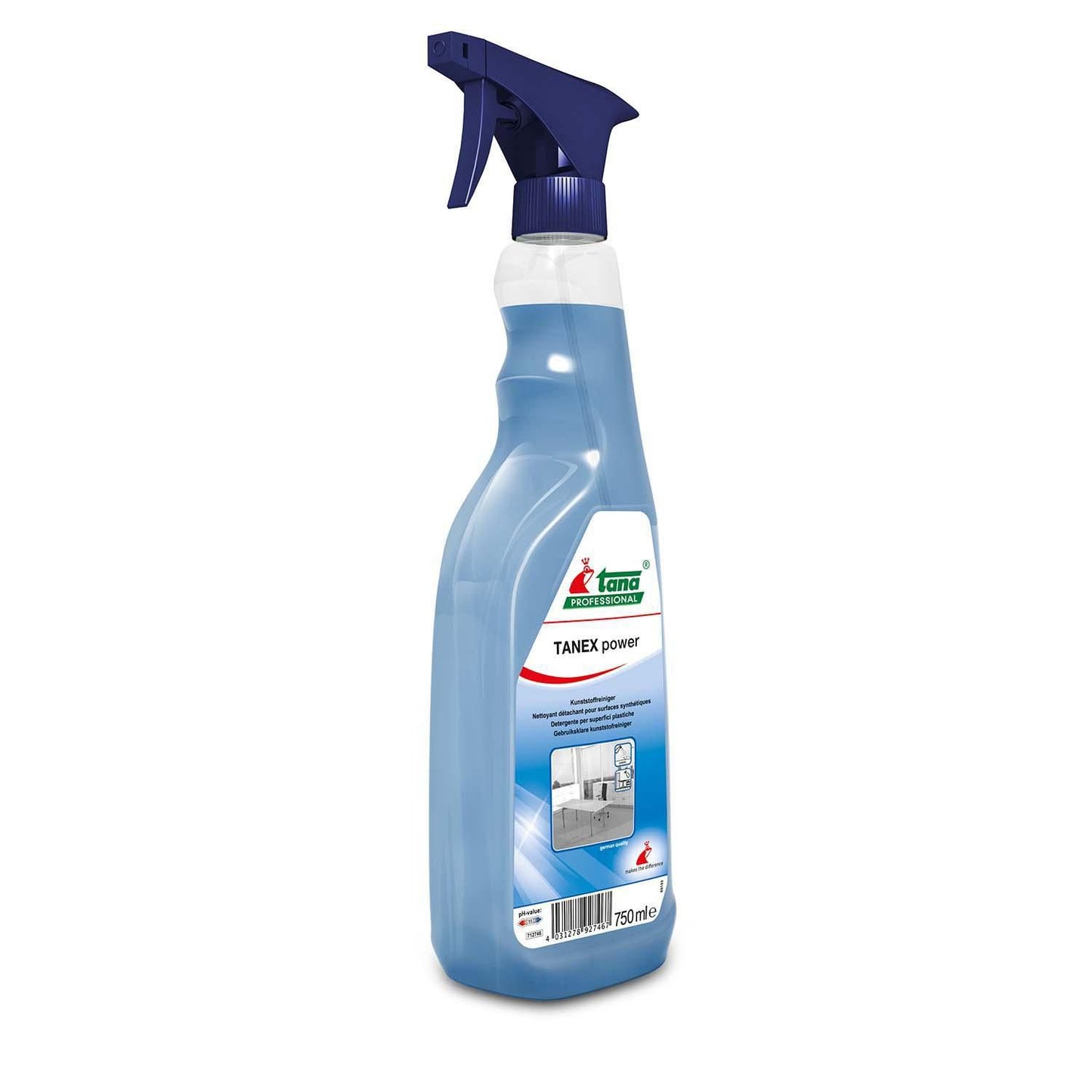 Grundrengøring Ovfl/Inv Tanex Power 750ml m Parfume Klar-til-brug til plastik,750 ml/fl