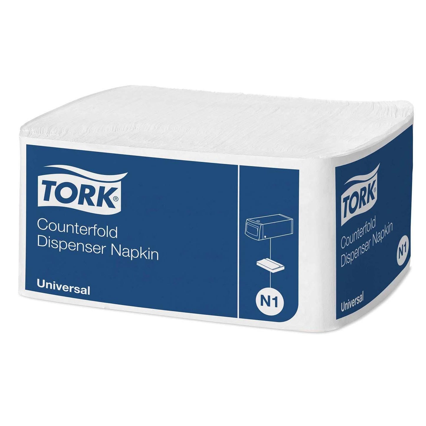 Serviet Tork N1 Novafold 33x30cm nyfiber hvid,300 stk/pk