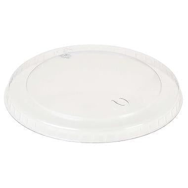 Plastlåg Ø75 mm Bionedbrydelig PLA Klar til isbæger 100 ml,20 ps x 50 stk/krt