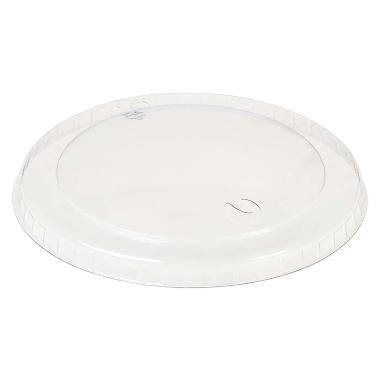 Plastlåg Ø85 mm Bionedbrydelig PLA Klar til isbæger 180 ml,16 ps x 50 stk/krt