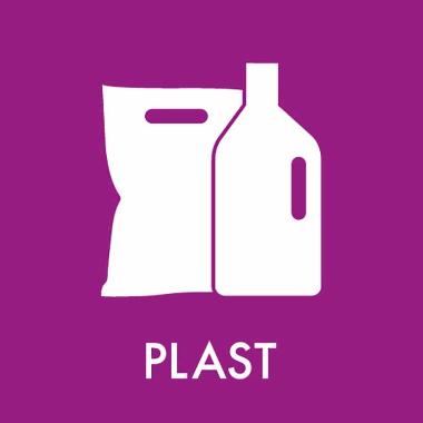Piktogram PLAST 12x12 cm,stk