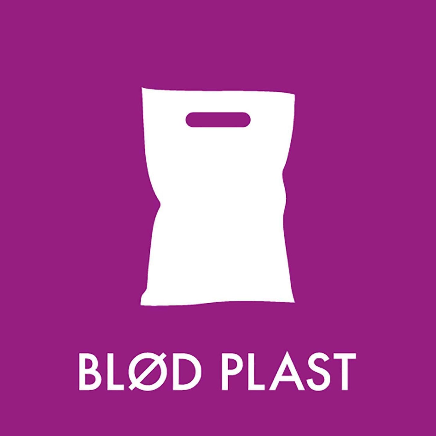 Piktogram BLØD PLAST 12x12 cm,stk