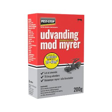Insektbekæmpelse udvanding mod myrer Pest-Stop 200g til udendørs brug,200 g/pk