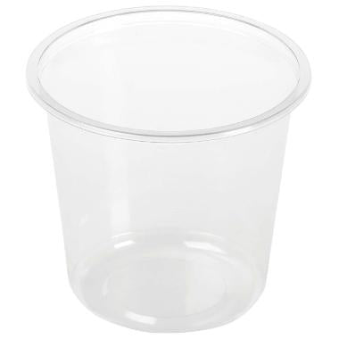Plastbæger Deli 750 ml Ø121x110 mm Rund Bionedbrydelig PLA Klar,12 ps x 50 stk/krt