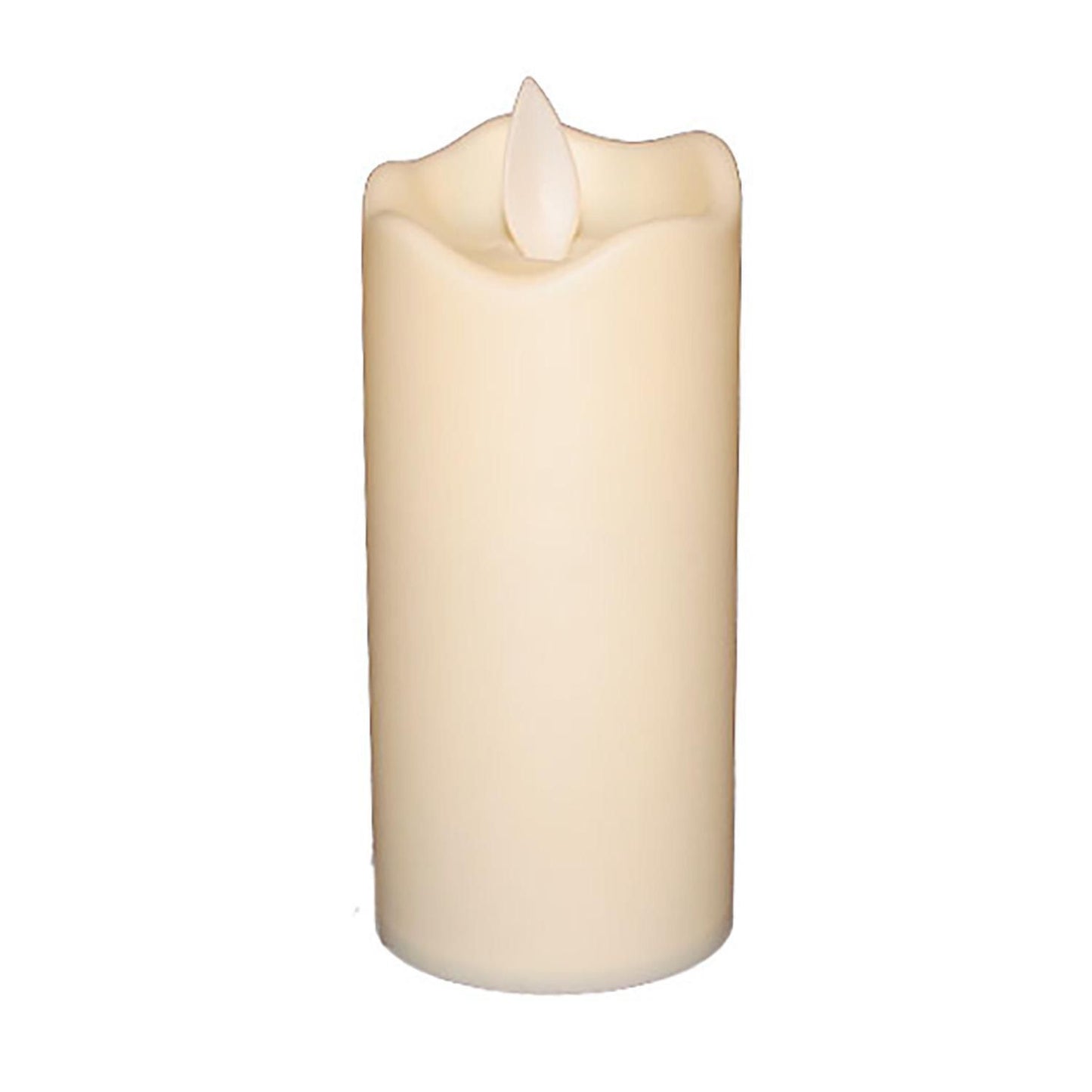 LED bloklys Ø60xH105mm Creme uden dråber,12 stk/bk