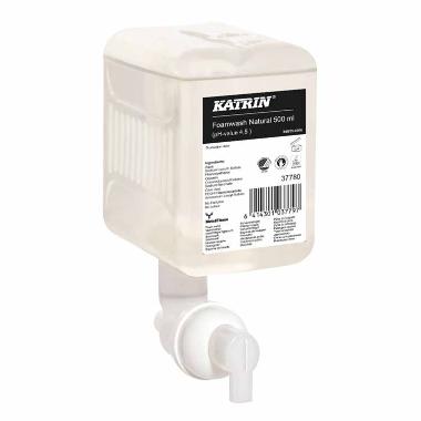 Sæbe skum Katrin natural uden farve og parfume 500 ml,12 fl x 500 ml/krt