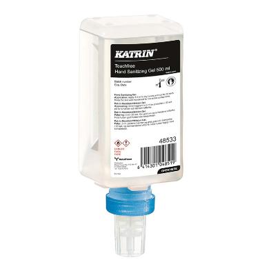 Hånddesinfektion, Gel, Touchfree, 500 ml, 12 stk pr. krt