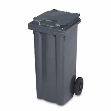 Affaldscontainer 140 ltr 2-hjulet grå,stk