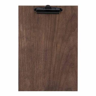 Menu Kortholder A4 Securit viser 1 A4 side med clips Valnød,stk