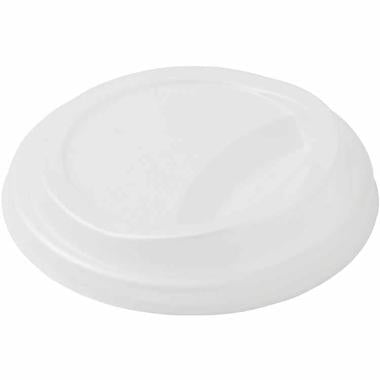 Plastlåg Ø80 mm Høj naturhvid bionedbrydelig CPLA,16 pk x 50 stk/krt