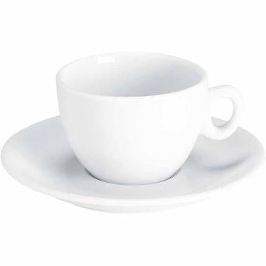 Kop cappuccino Luna 17cl Porcelæn hvid,6 stk/pk