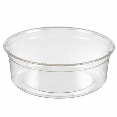 Bæger Deli 200 ml 8 oz Ø117x36 mm Rund RPET Klar,10 ps x 50 stk/krt