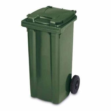 Affaldscontainer 240 ltr 2-hjulet grøn,stk