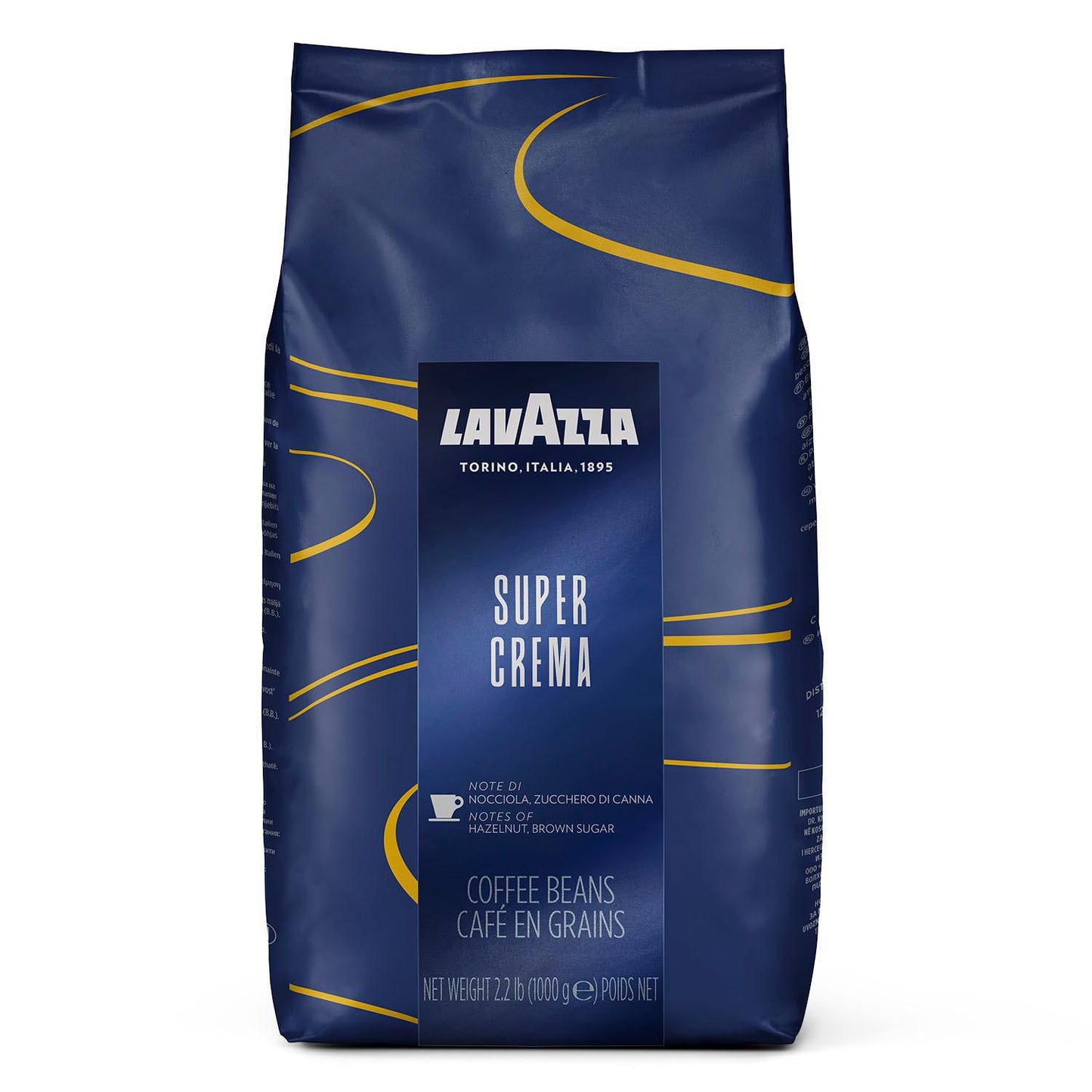 Kaffe Lavazza Super Crema Espresso 1kg hele bønner,1 kg/ps