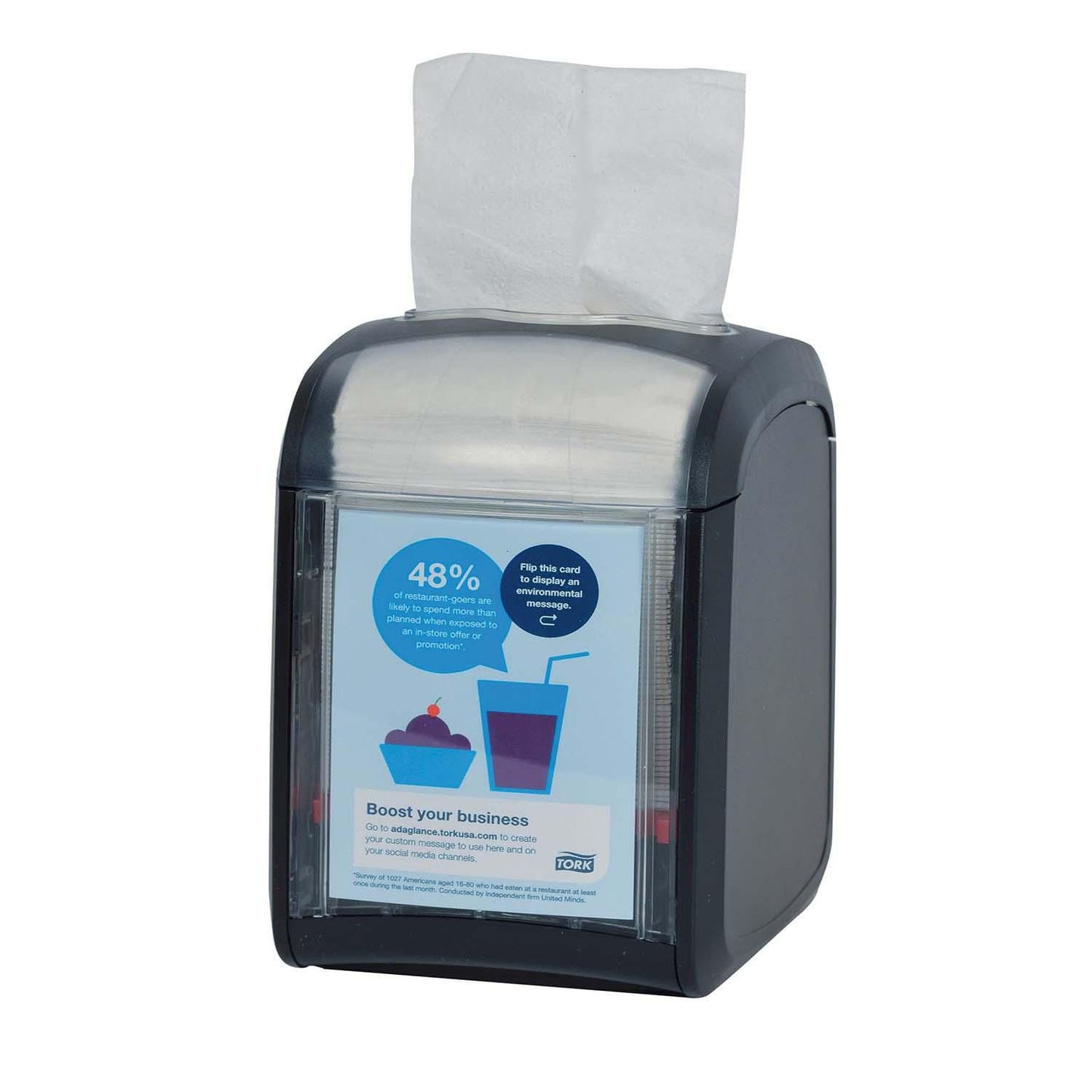 Dispenser Tork Xpressnap N14 bordmodel Sort til Serviet,stk