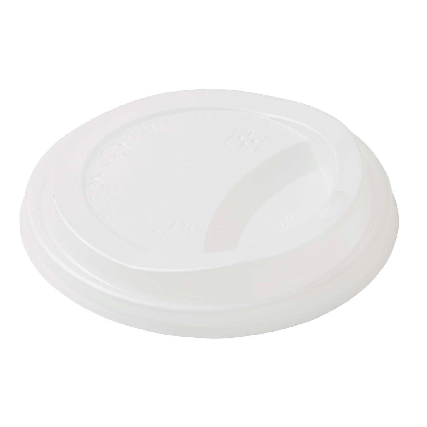 Drikkelåg CPLA Ø90xH17mm Til Kaffebæger Hvid,50 stk/ps