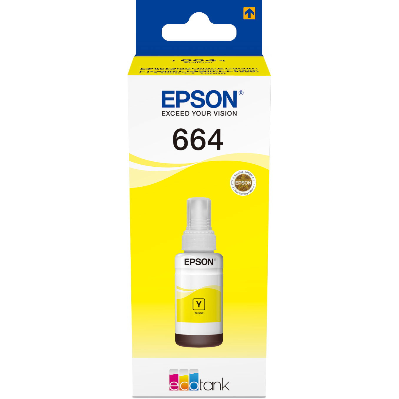 Epson T6644 C13T664440 Gul Blækpatron, 6.500 sider