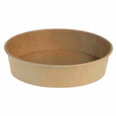 Salatskål Catersource rund 500 ml Ø148mmx45mm brun kraft med PE,50 stk/ps