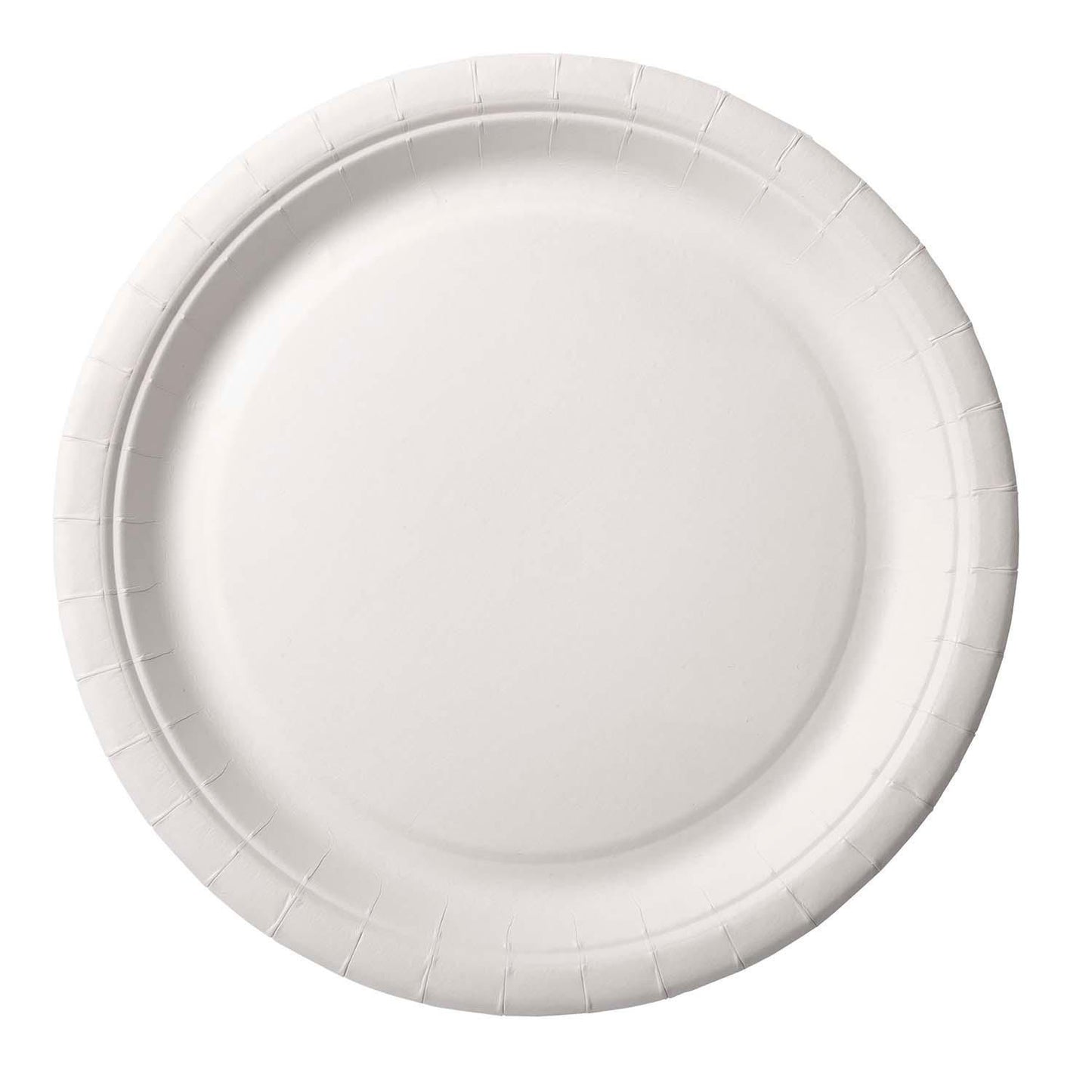 Paptallerken 22cm uncoated Bionedbrydelig Hvid,4 pk x 100 stk/krt