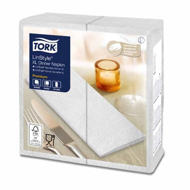 Serviet Tork Linstyle 48x48cm 1/8 fold Hvid,6 pk x 50 stk/krt