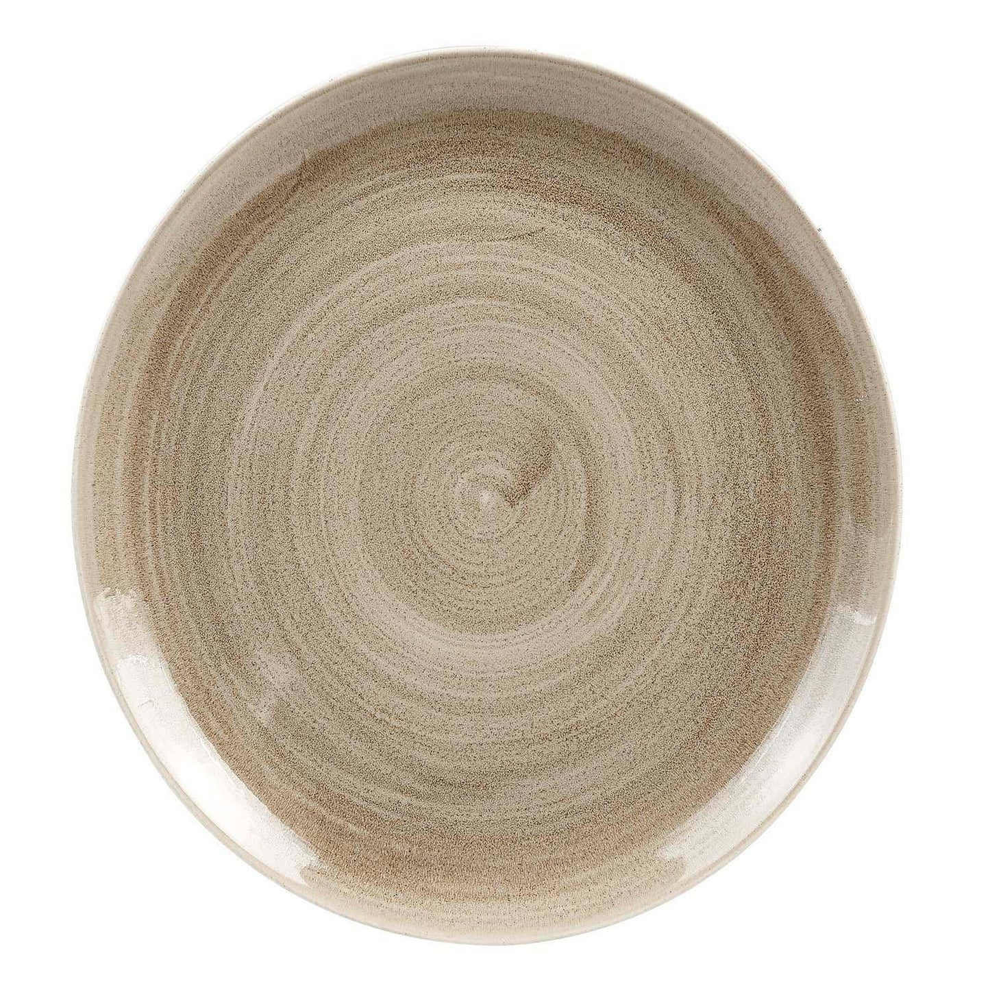 Tallerken Coupe Stonecast Patina Ø28.8cm Porcelæn Taupe,12 stk/krt