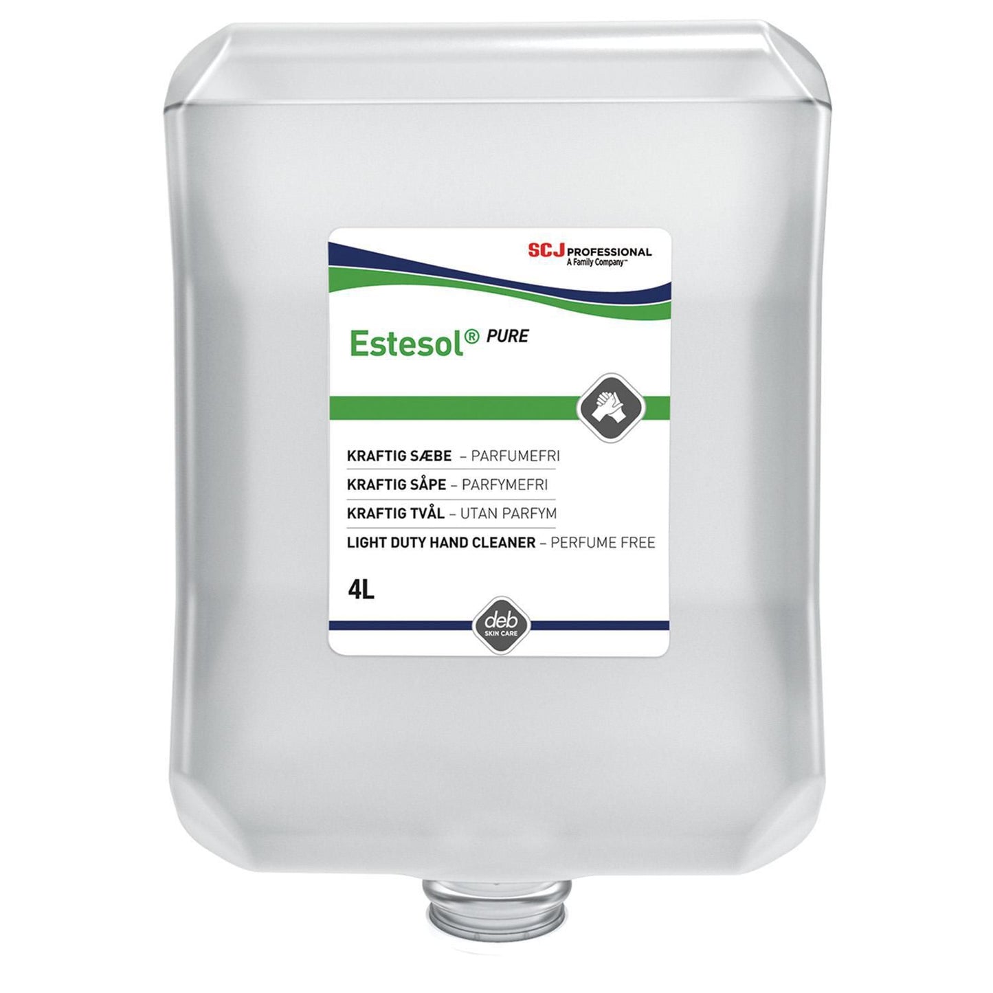 Cremesæbe Estesol Lotion PURE Ecolabel u Farve/Parfume til Dispenser 4 ltr,4 dnk x 4 ltr/krt