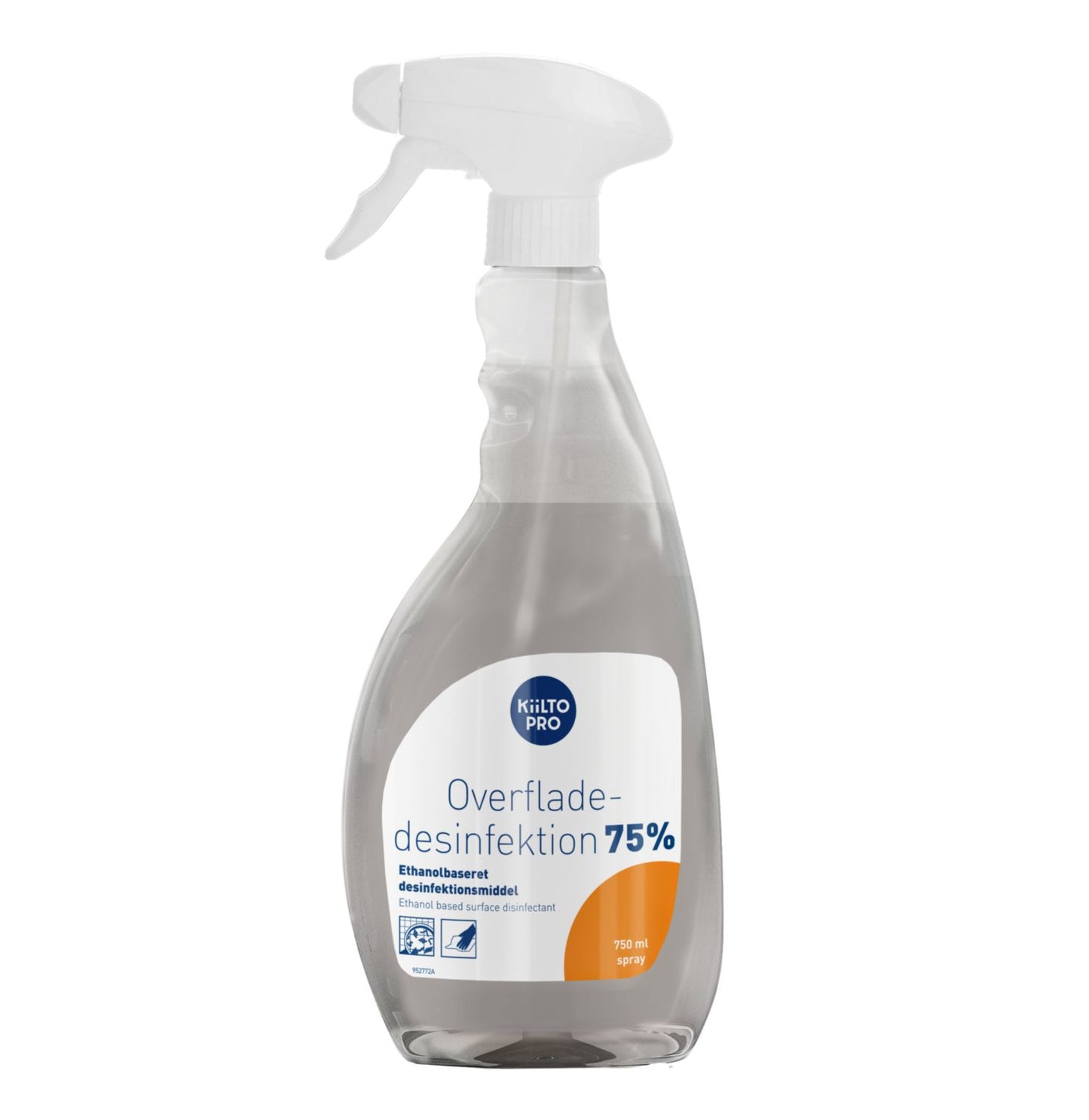 Desinfektion Spray Kiilto Pro Overfladedesinfektion 75% 750ml Fødevaregodkendt,750 ml/fl