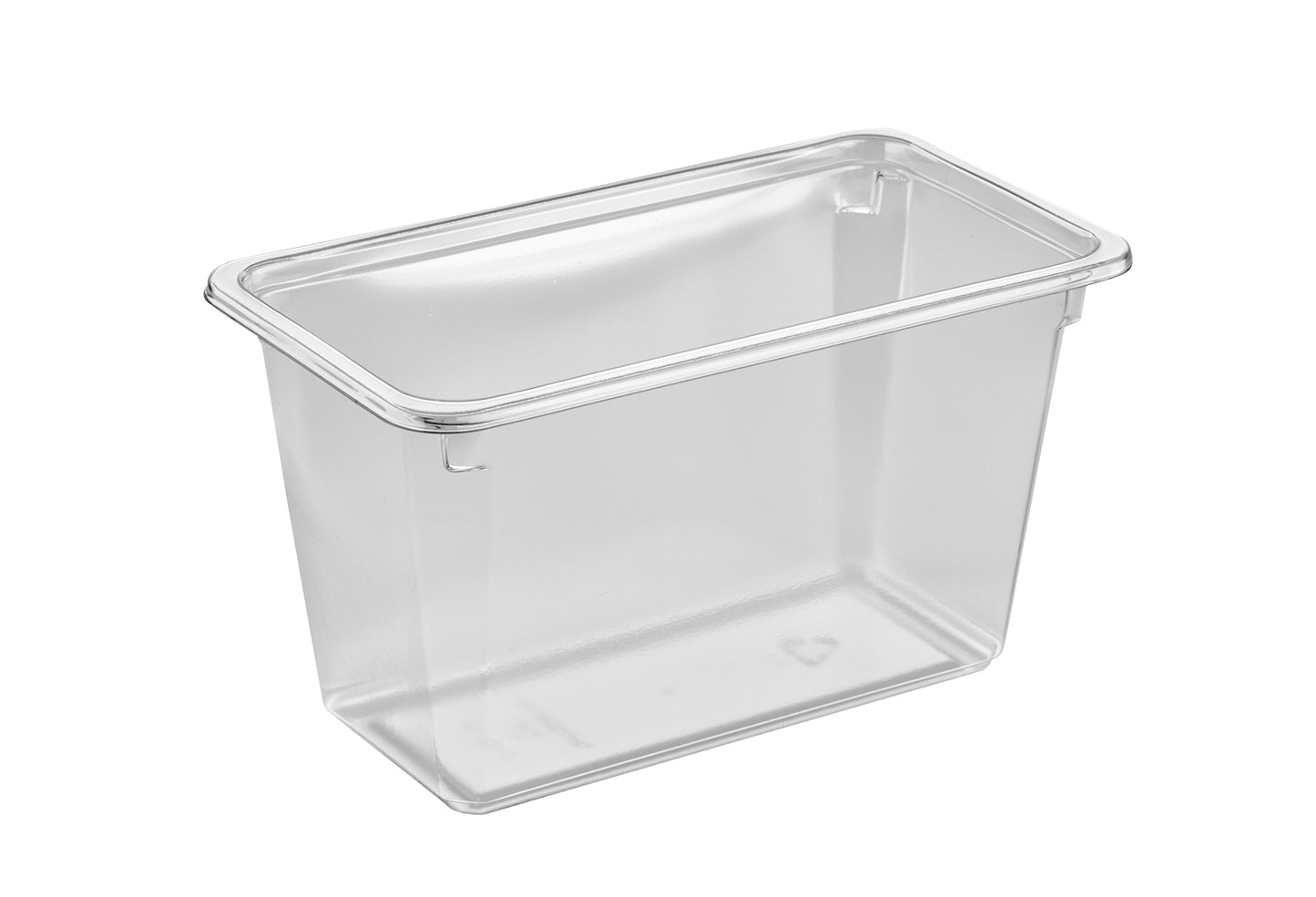 Plastbakke Kageboks K2182-1H 1-rum 1100 ml 180x100x102 mm RPET,384 stk/krt