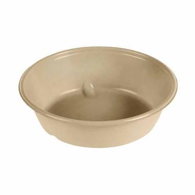 Skål 1200 ml Ø195x65 mm Bagasse/PLA Bionedbrydelig Brun,4 ps x 135 stk/krt