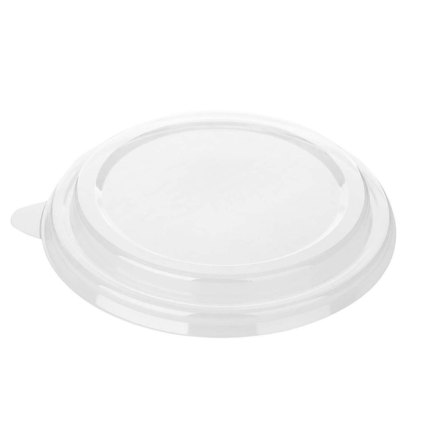 Plastlåg rundt Ø 185 mm PET klar til brun kraft salatskål,16 ps x 50 stk/krt