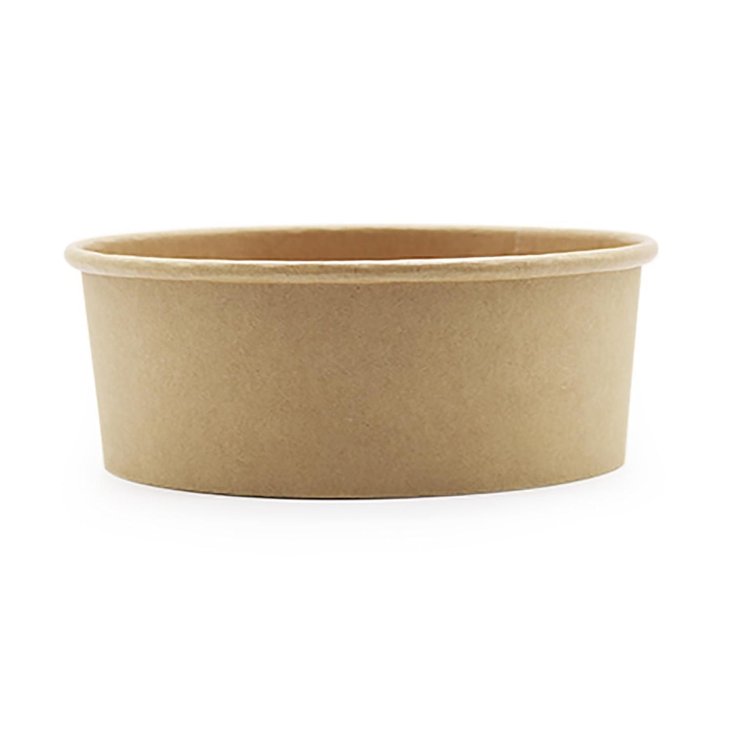Salatbakke rund 1090 ml Ø 165 x 55 mm kraft/pe Brun,6 pk x 50 stk/krt