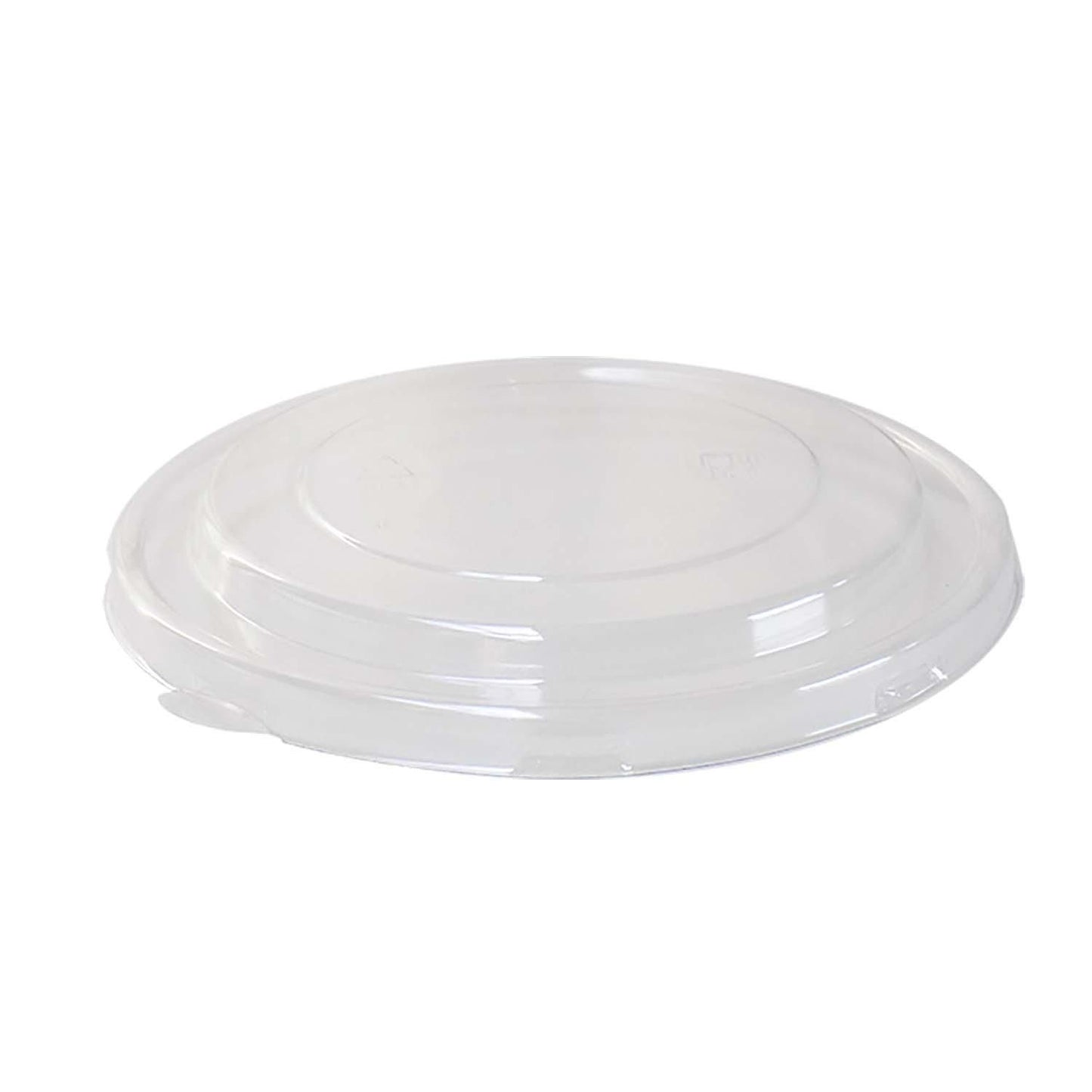 Plastlåg klar PET Ø 165 x 20 mm til salatbakke 1090 ml Brun,6 pk x 50 stk/krt