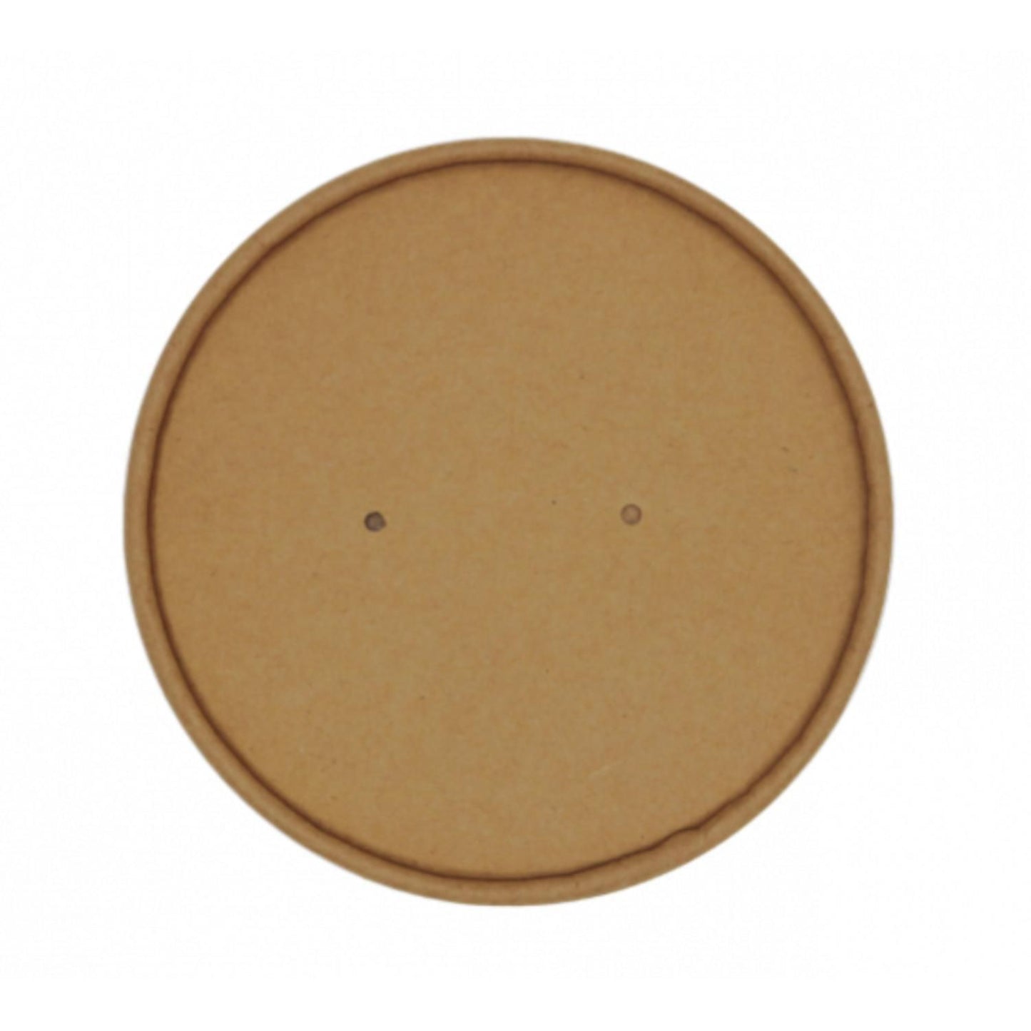 Låg Pap Ø150 mm PE-belagt m/ventilationshul Kraft Brun t/salatbæger 500/1000 ml,12 pk x 25 stk/krt