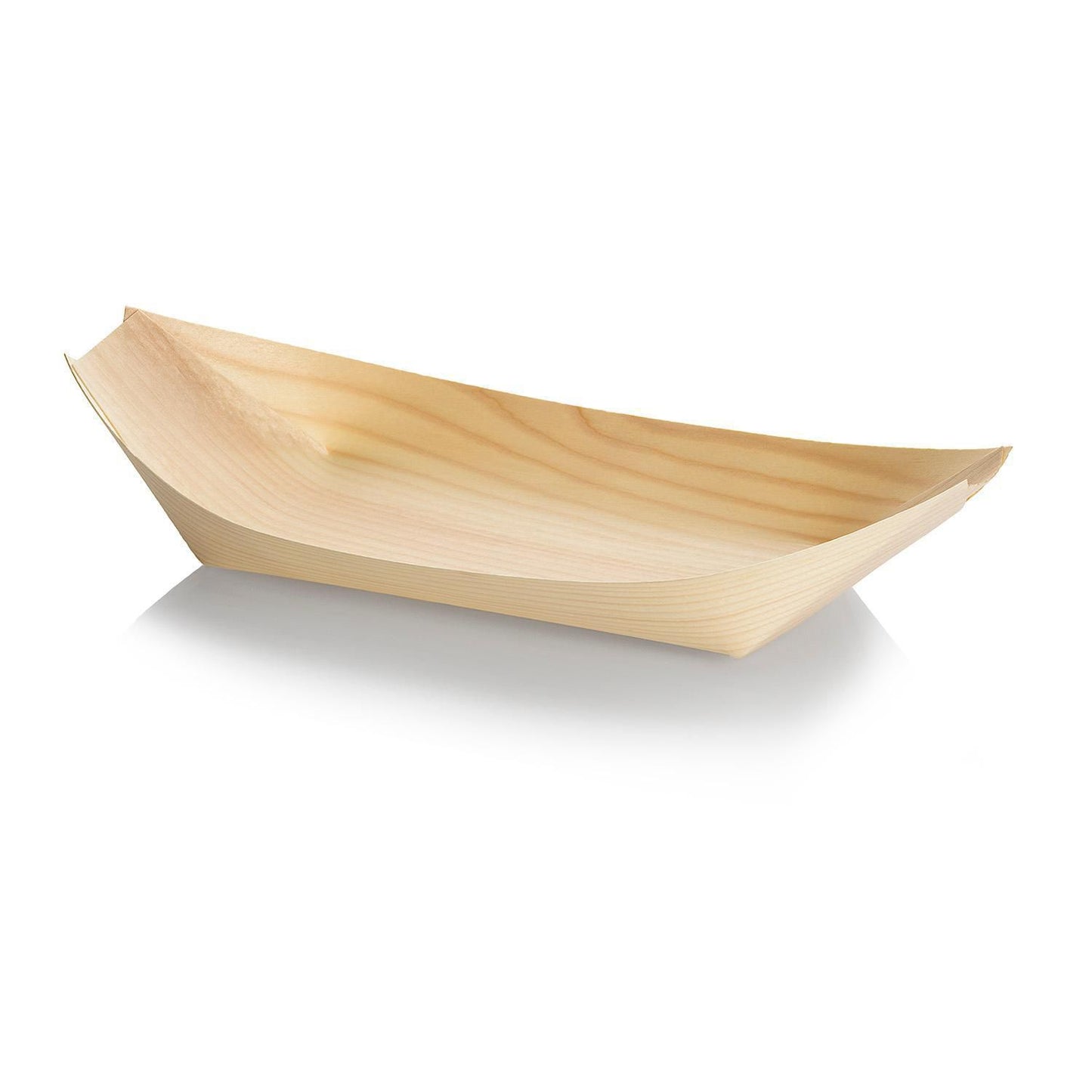 Båd bakke 245x120x25mm Træ natur,100 stk/pk