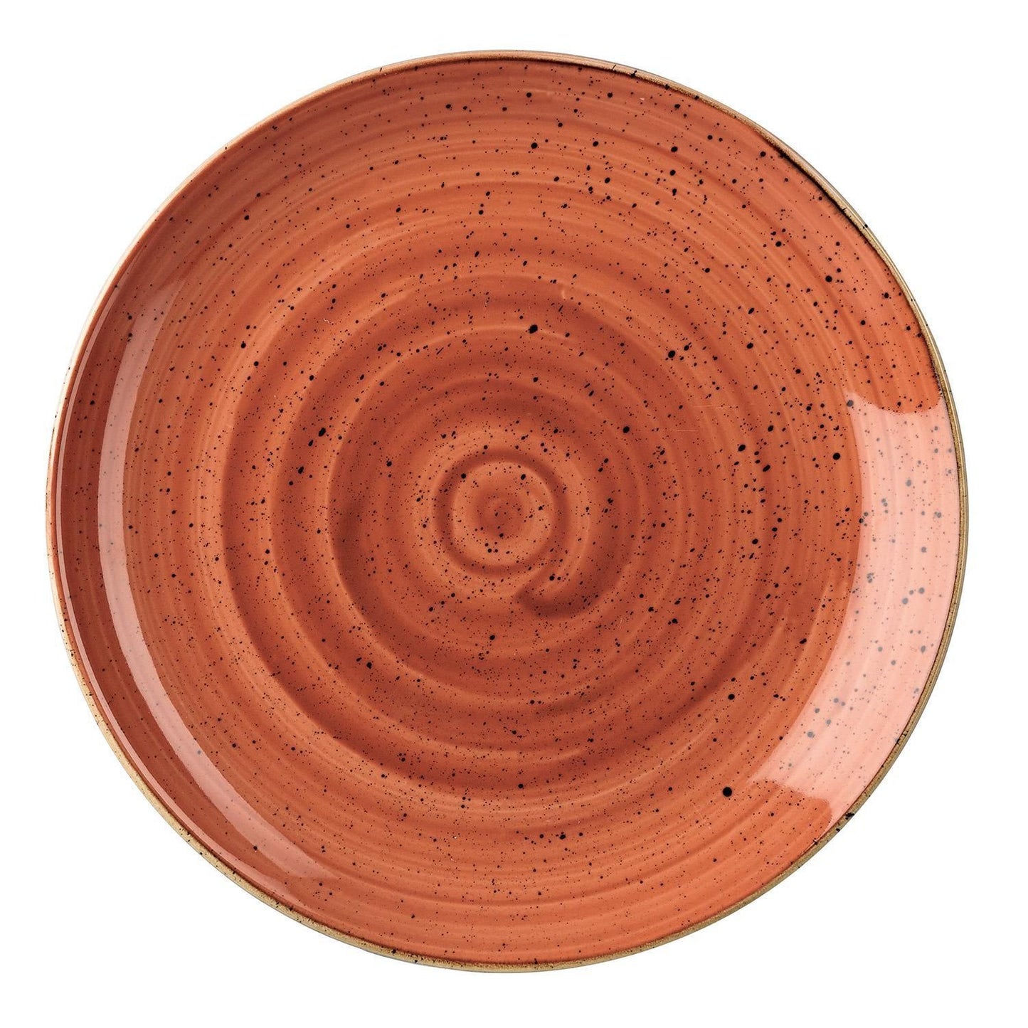 Tallerken Coupe Stonecast Ø26 cm Porcelæn Orange,12 stk/krt