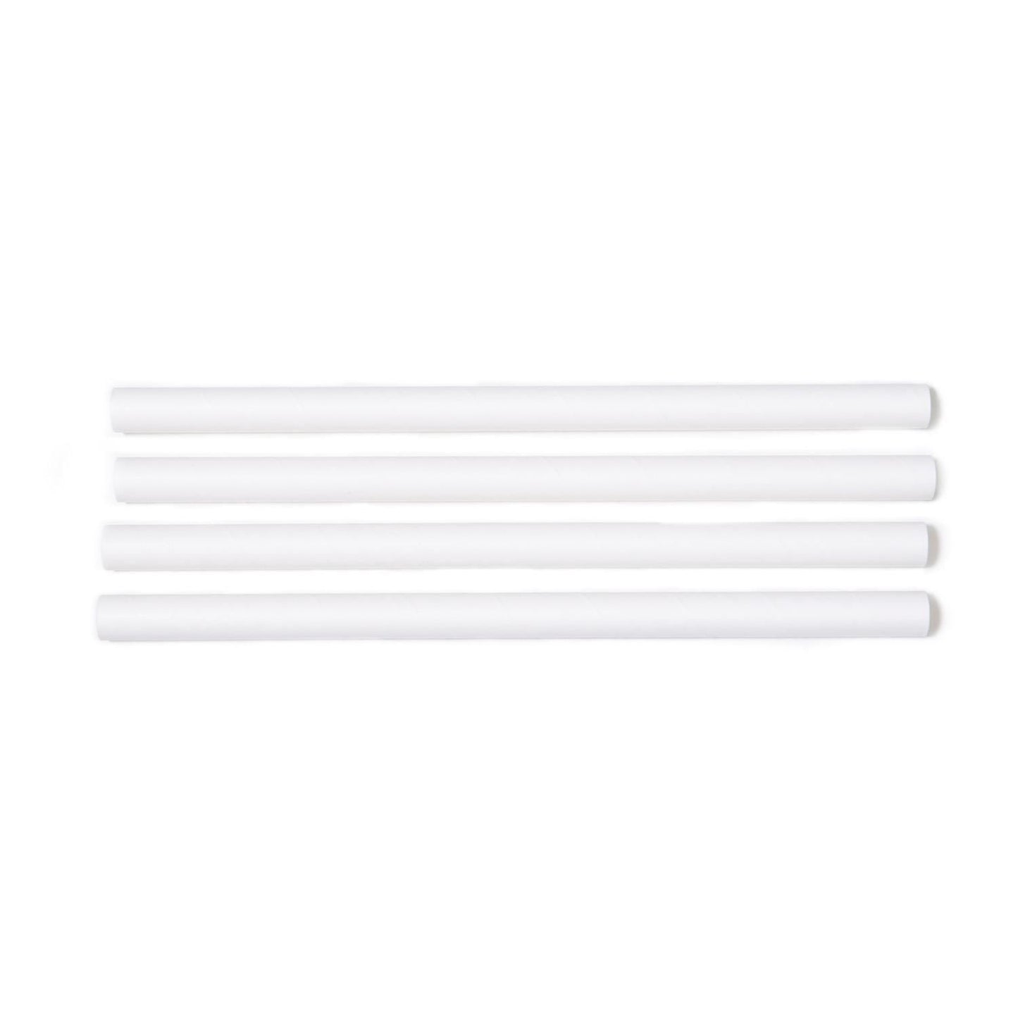 Sugerør Ø10x250 mm uden knæk Bionedbrydelig Papir Hvid,100 stk/ps