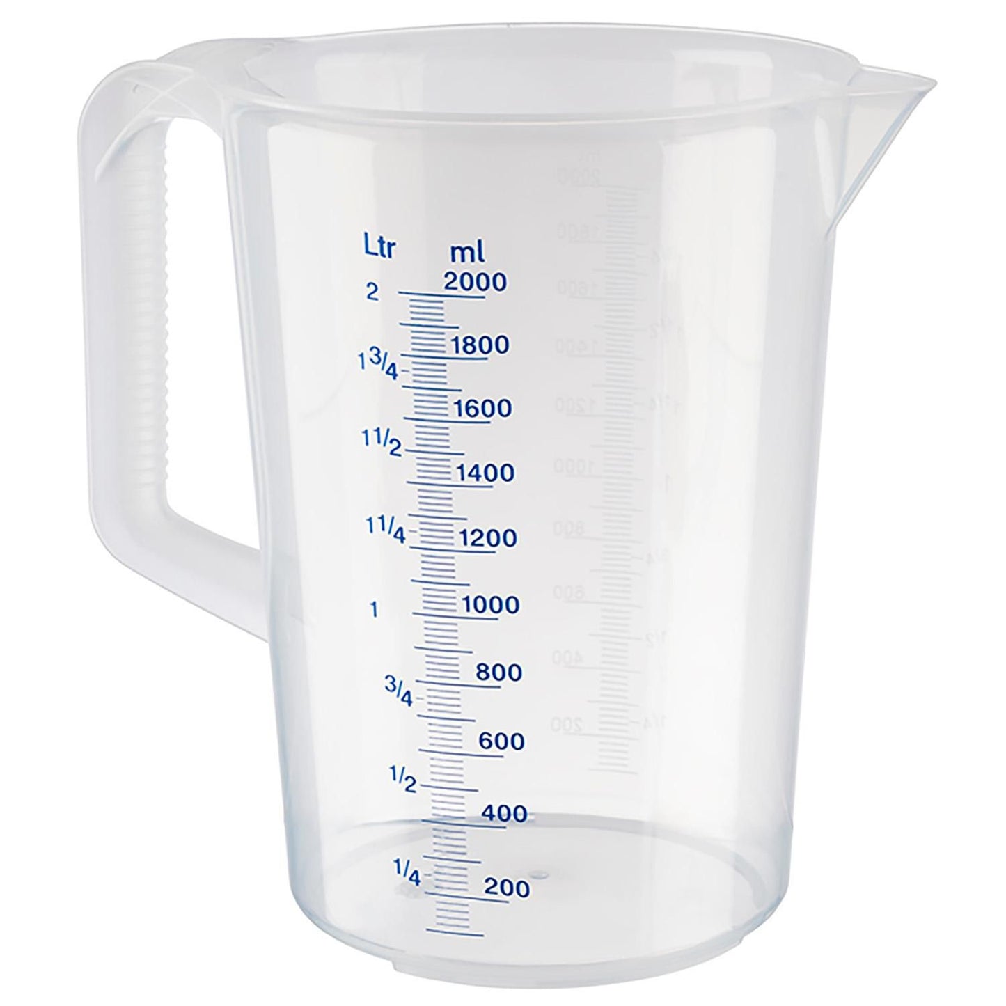 Målekande 2 liter med hank Ø150xH205 mm Polypropylen,stk